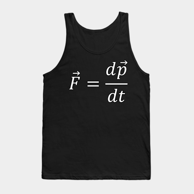 Newton's Second Law Tank Top by ScienceCorner